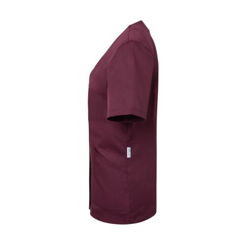 KARLOWSKY Essential | Damen Kurzarm-Kasack (aubergine) KS63